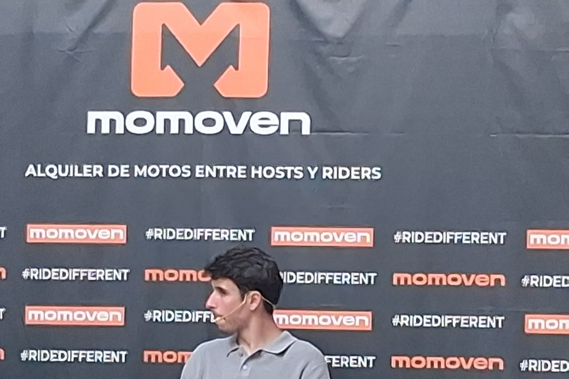 Álex Márquez, en su evento con Momoven.