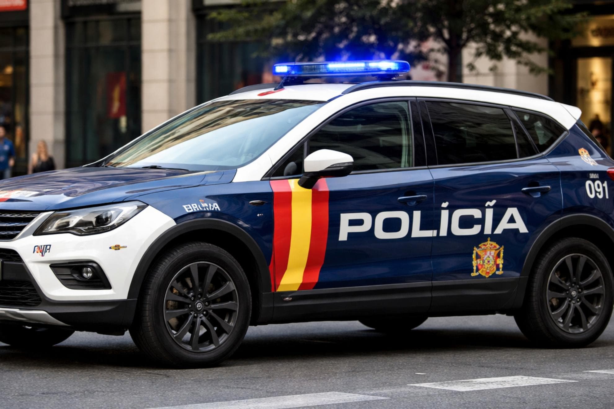 Imagen de archivo de un coche patrulla del Cuerpo Nacional de Policía.
