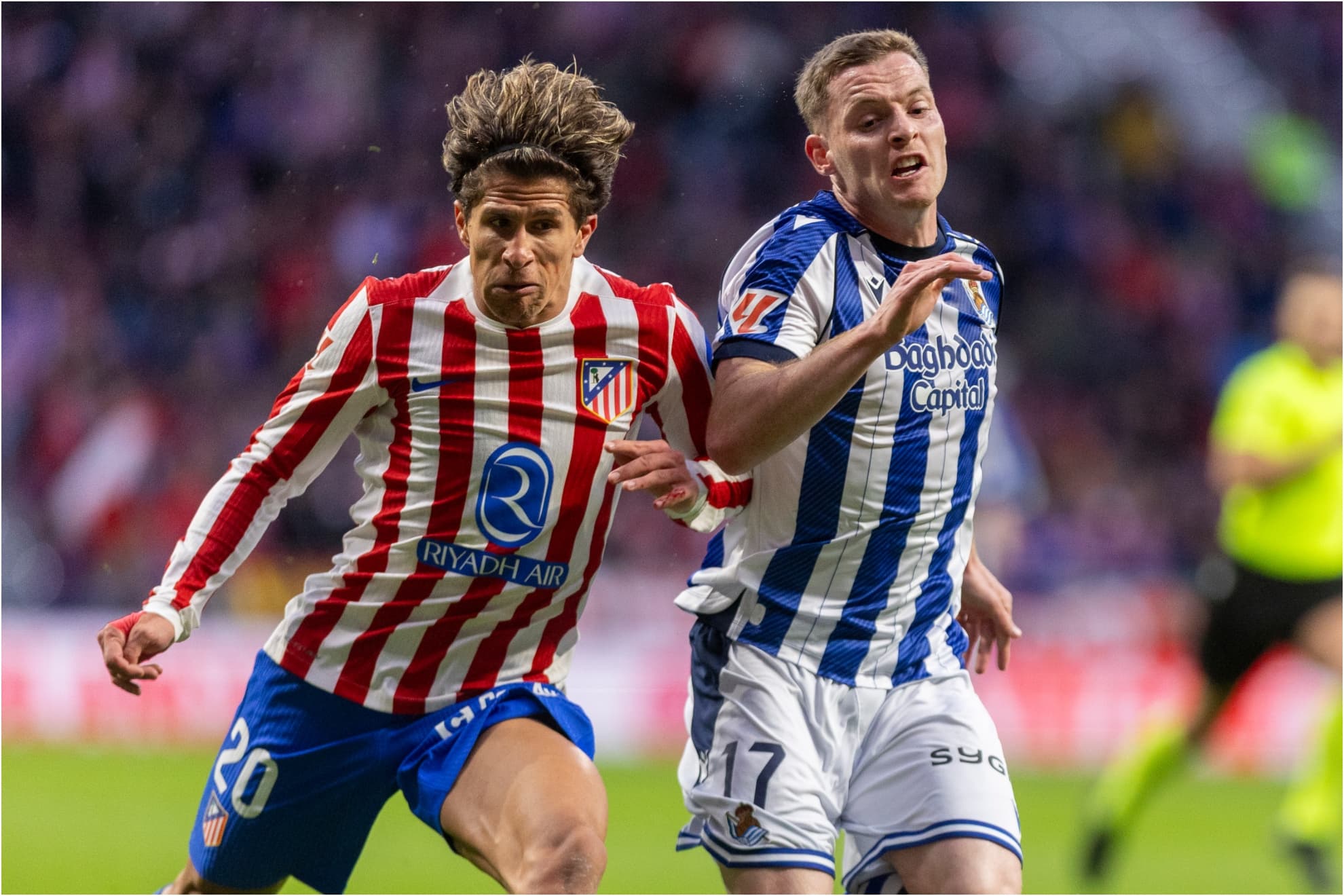 Giuliano Simeone y Sergio Gómez