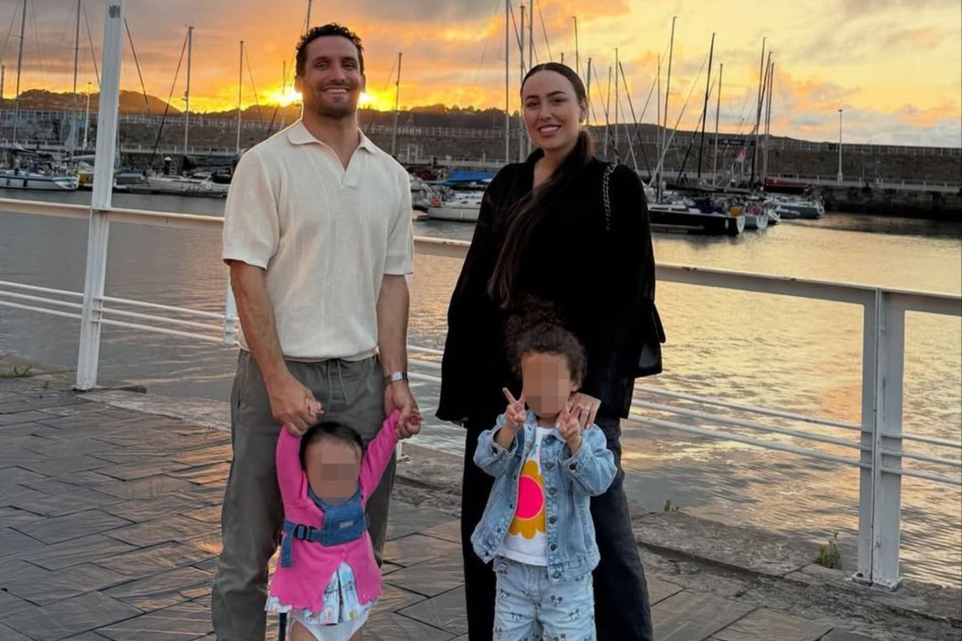 Ivana Rodríguez y sus hijos