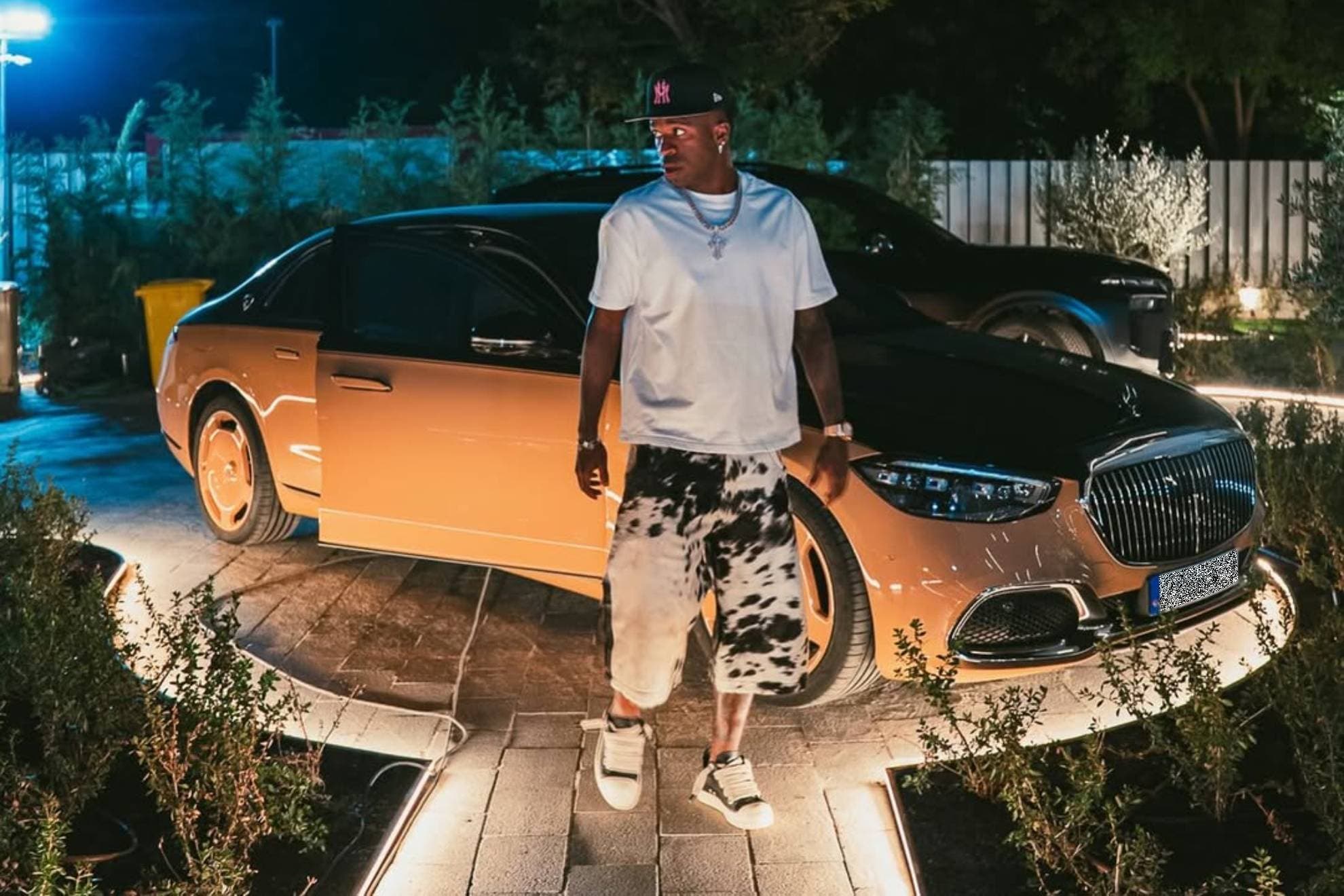 Vini Jr. tiene en su garaje uno de los Maybach más exclusivos jamás creados.