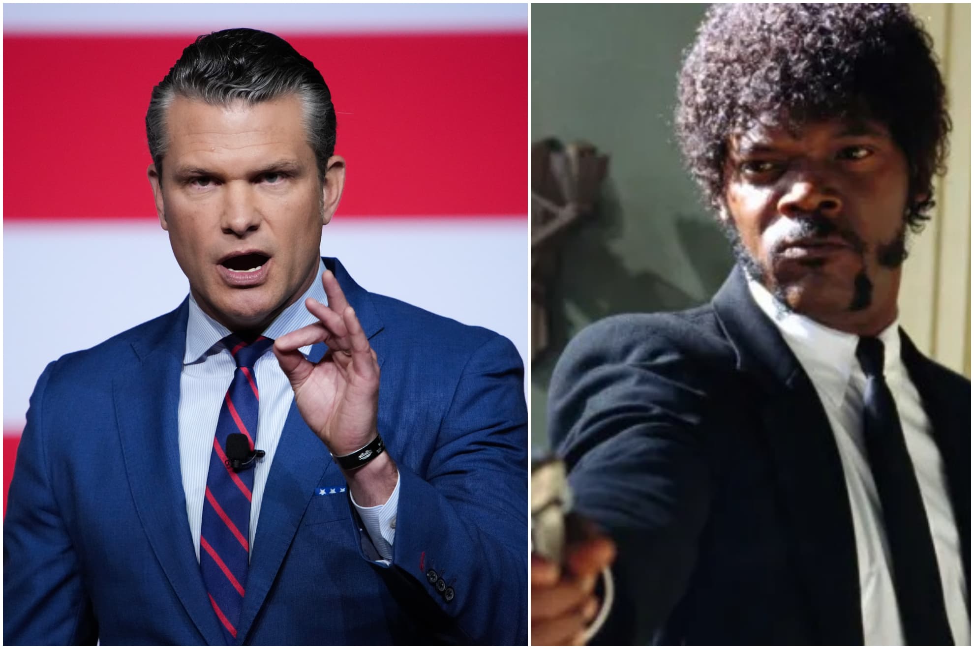 Pete Hegseth / Samuel L. Jackson.