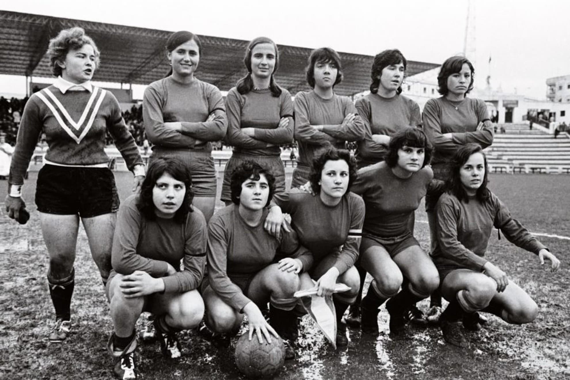 Once inicial de España ante Italia en El Arcángel en 1972.