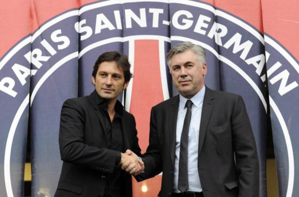 Ancelotti con el PSG.