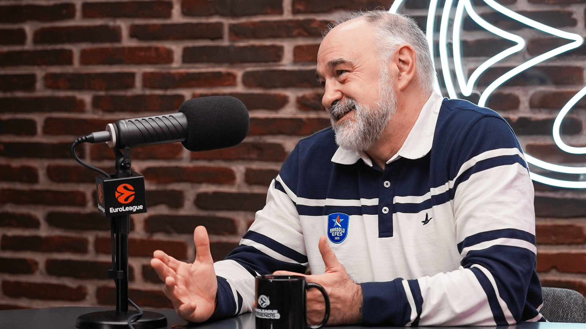 Pablo Laso durante el podcast de la Euroliga.