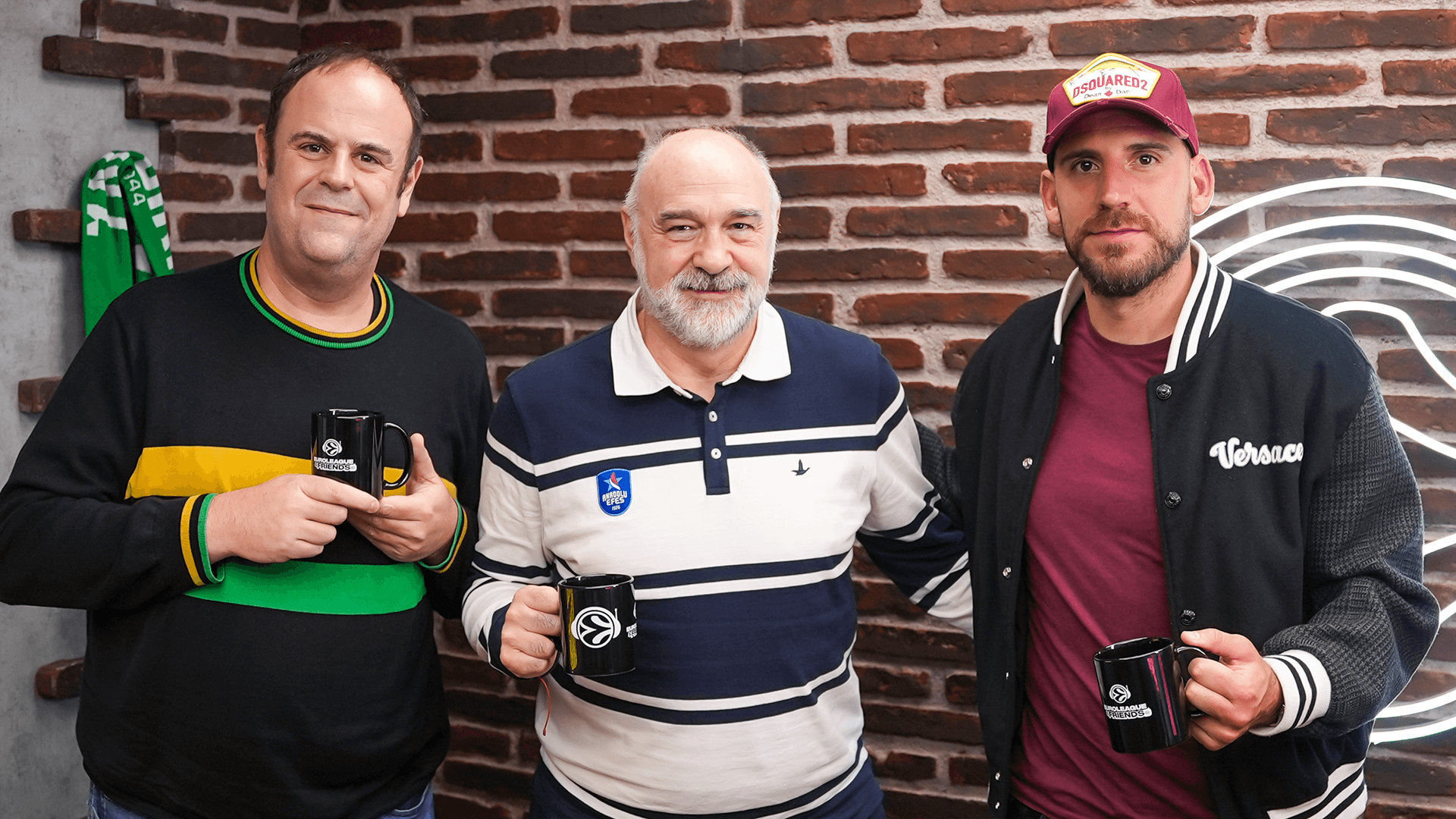 Javi Gancedo, Pablo Laso y Quino Colom.