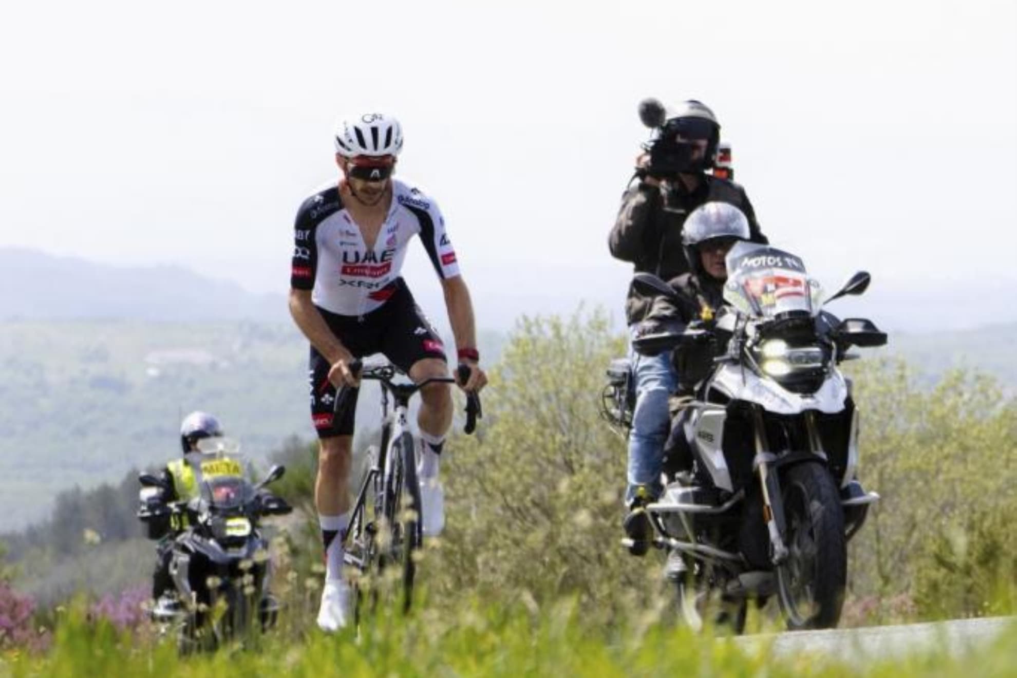 Yates, durante el ascenso a Cabeza de Meda.
