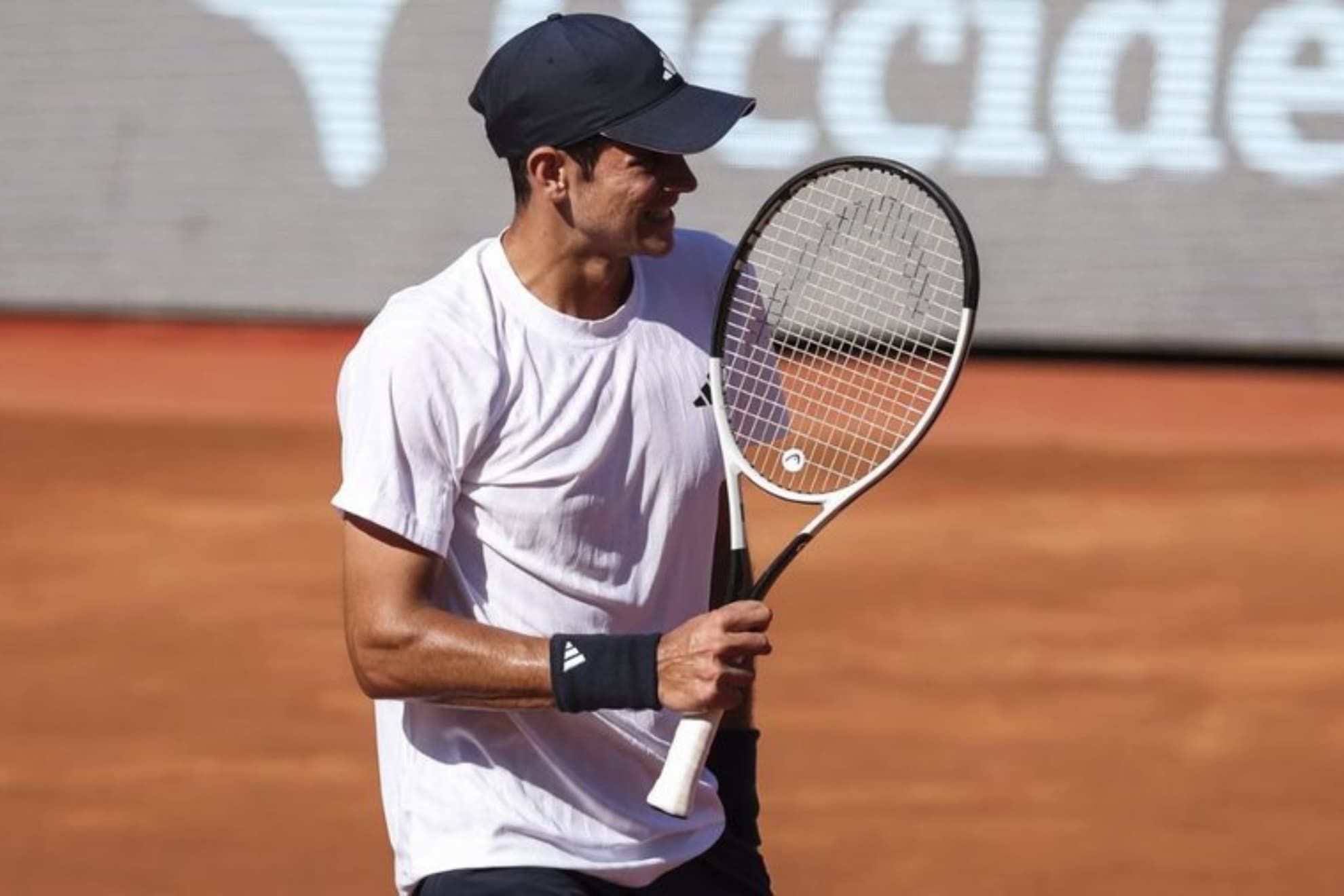 Jódar celebra un punto.