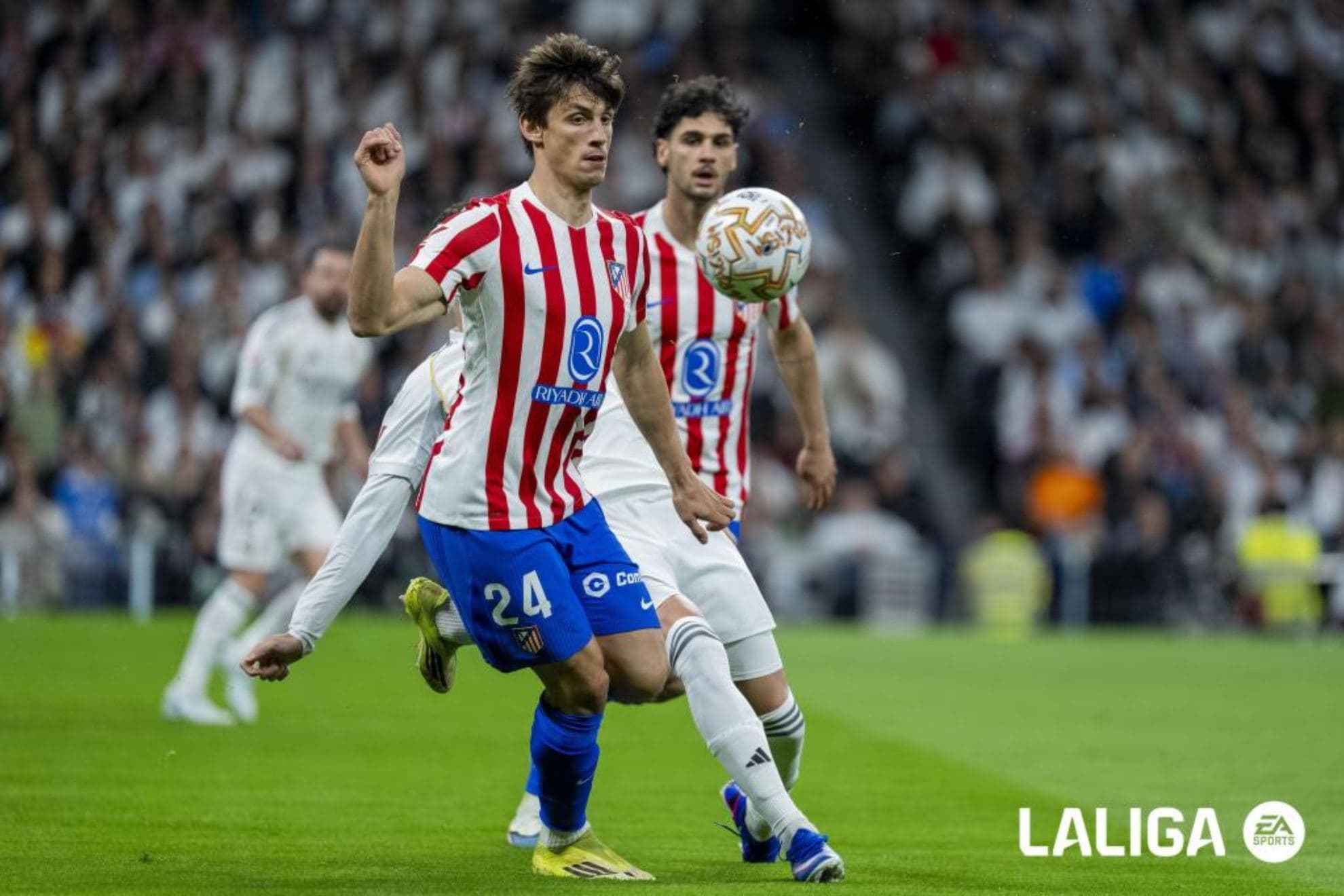 Le Normand, en un partido del Atlético.
