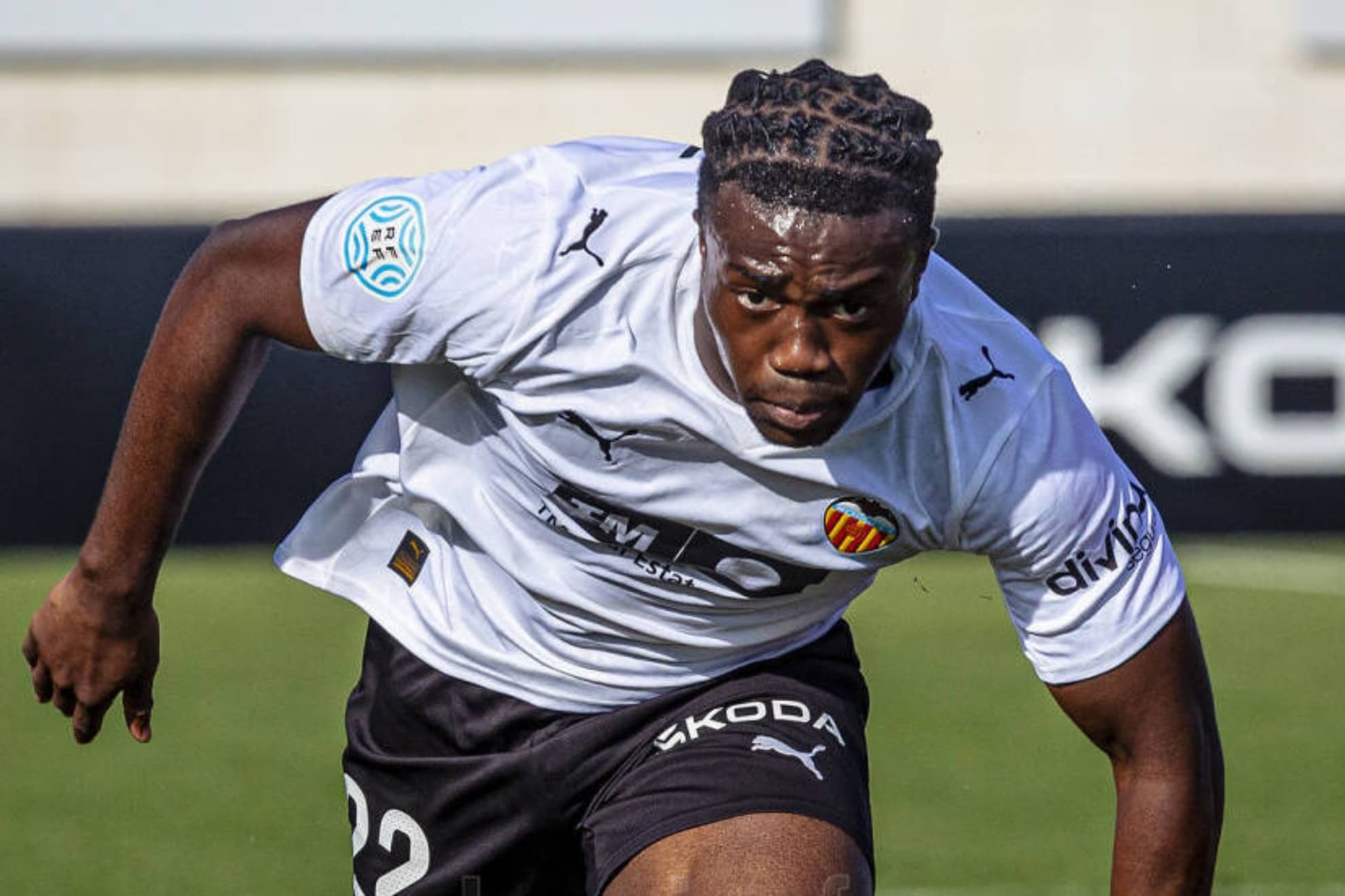 David Otorbi, canterano del Valencia club de Fútbol.