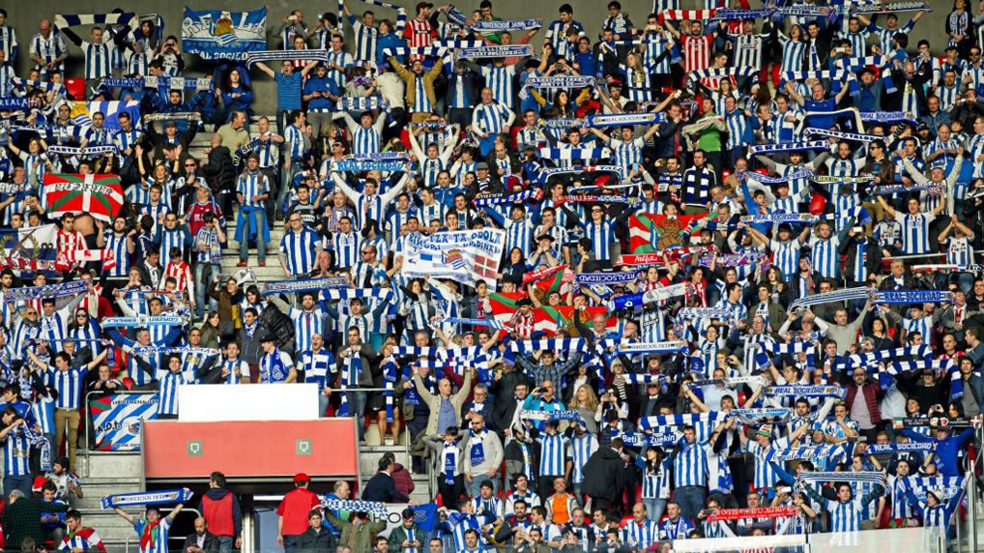 La afición de la Real Sociedad