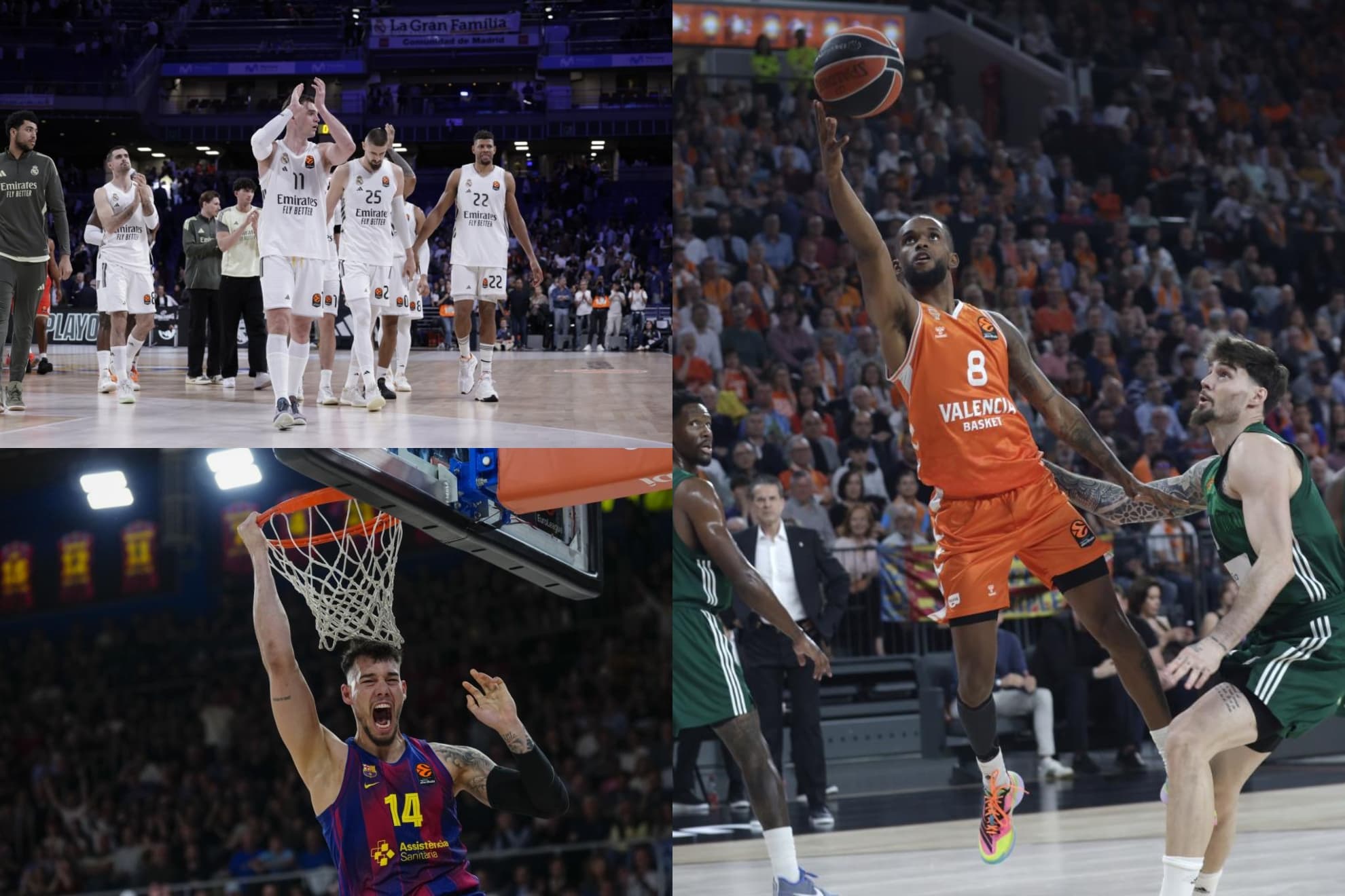 Madrid, Valencia y Barça ya saben sus horarios.