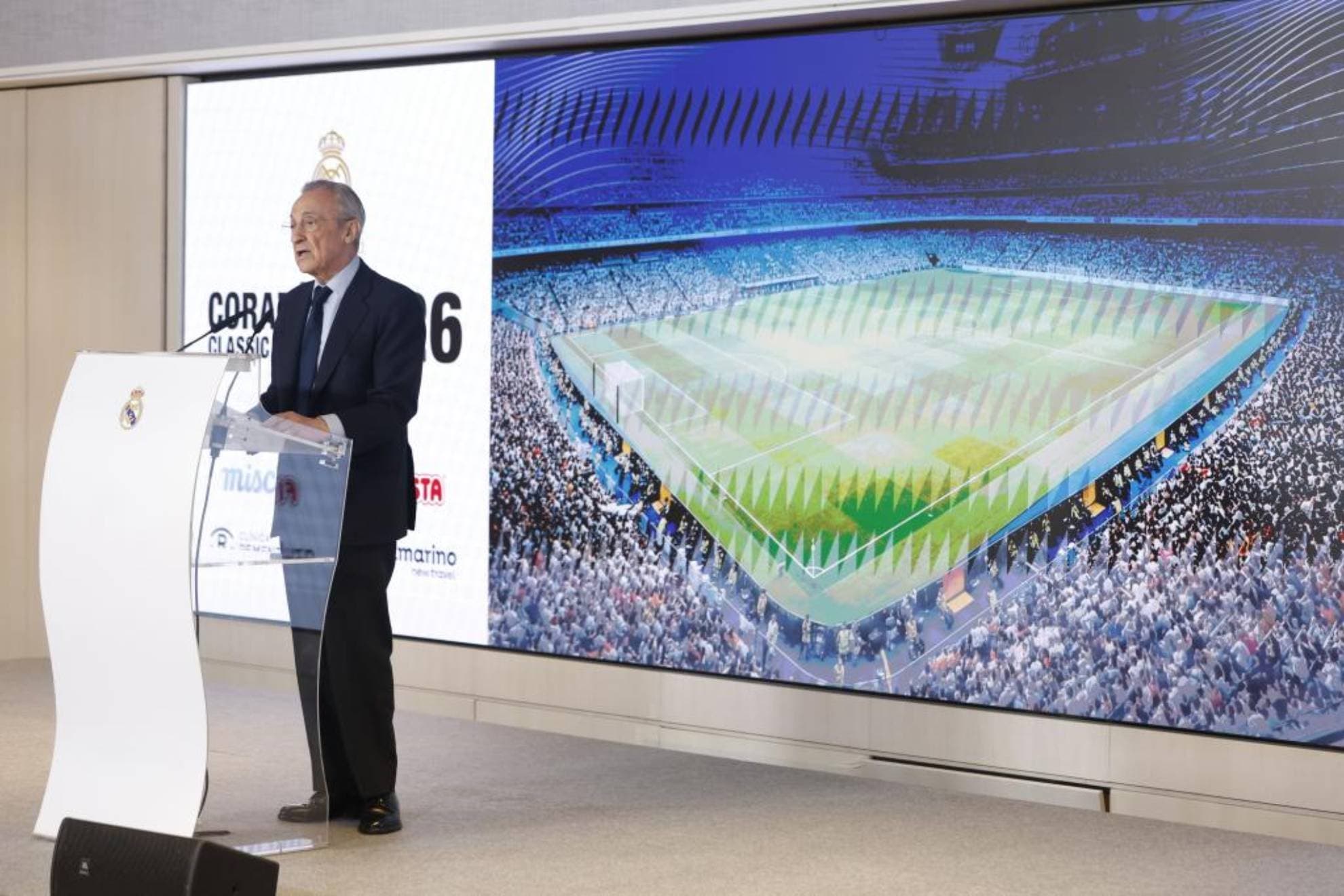 Florentino Pérez en un acto del Real Madrid.