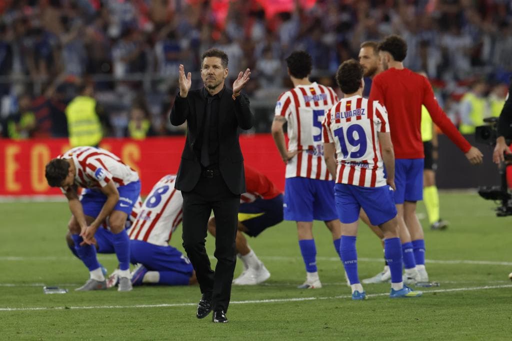 Simeone, tras perder la final de Copa.