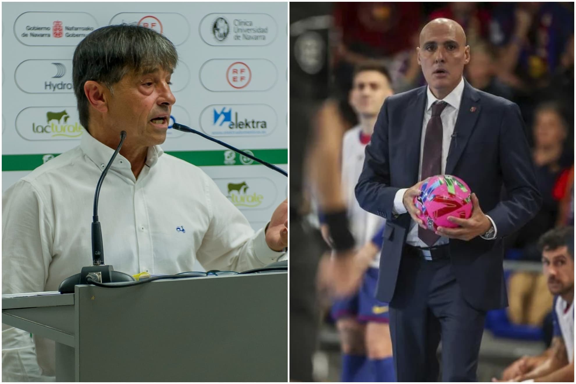 Un montaje con una imagen de José Antonio Arregui y otra de Javi Rodríguez.