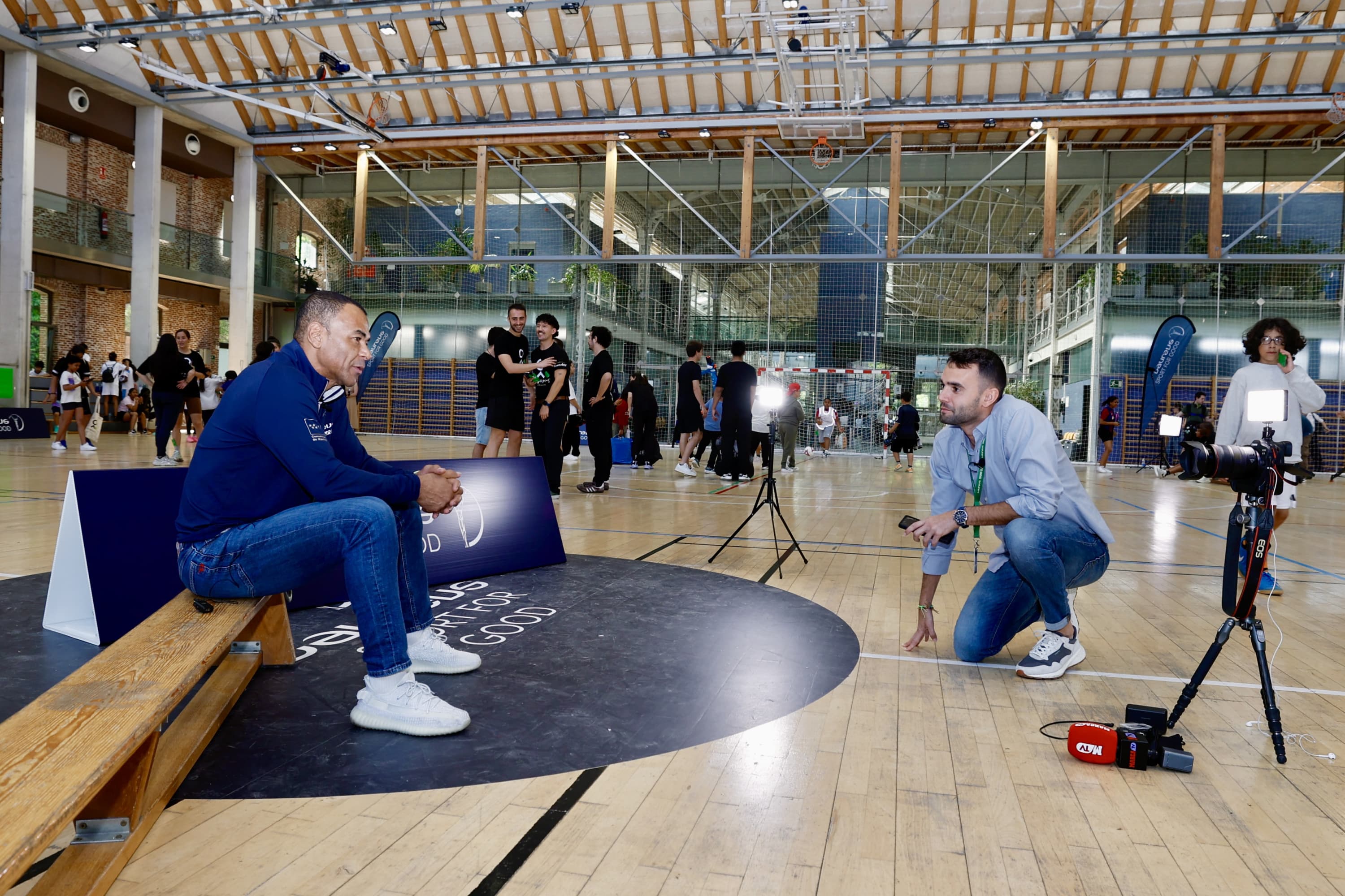 Cafú, durante la entrevista de MARCA.