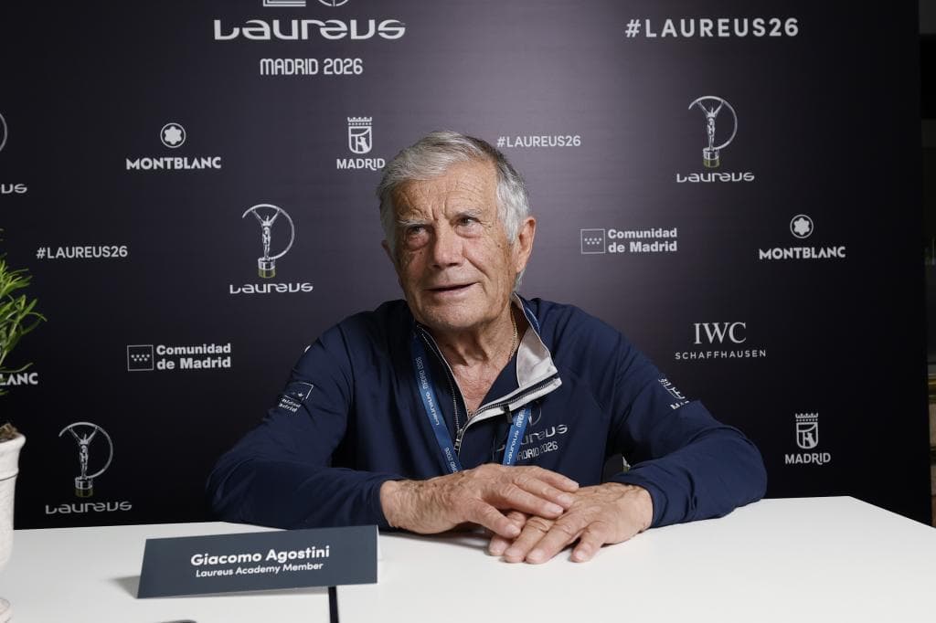Giacomo Agostini, en la entrevista.