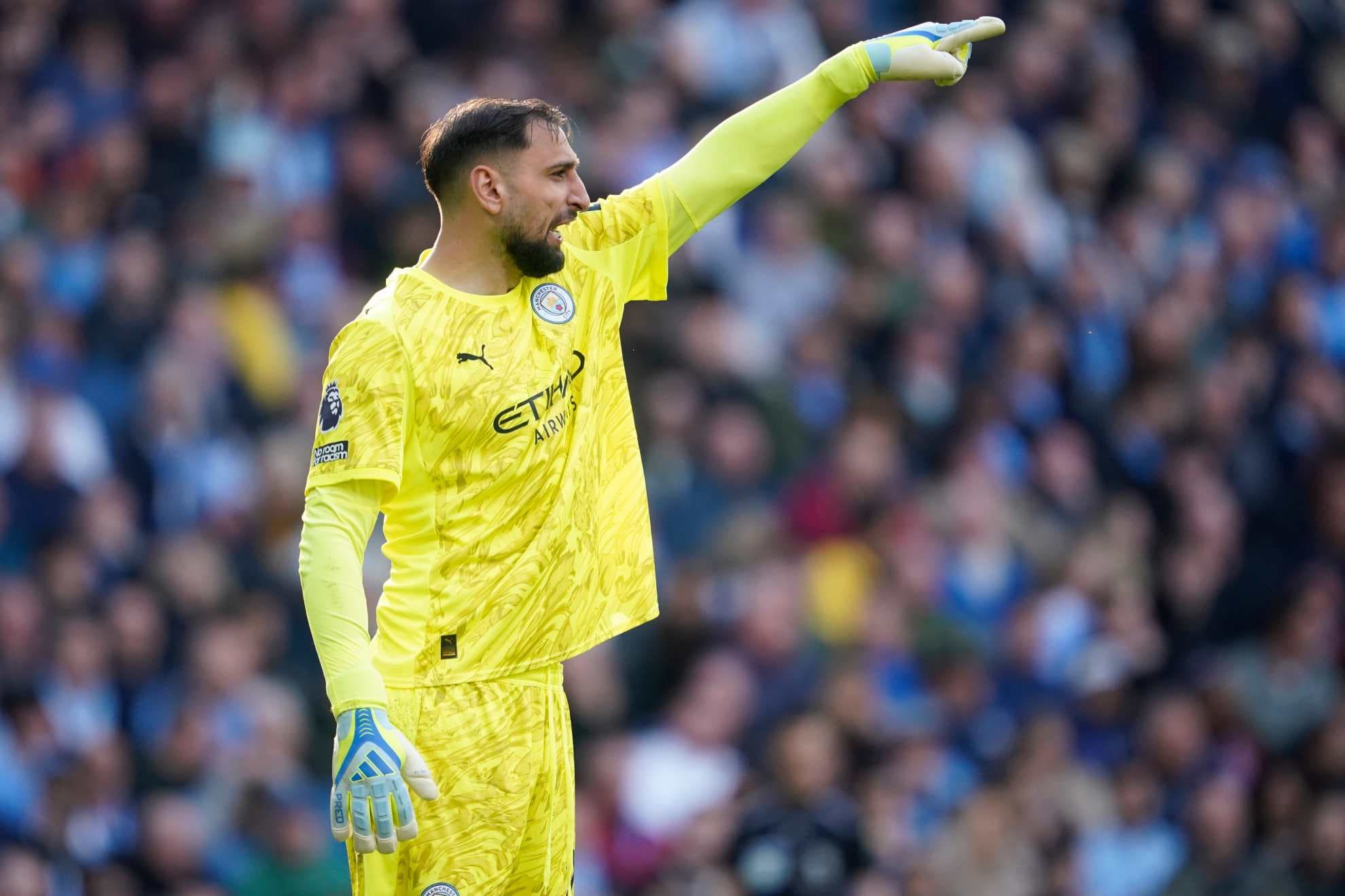 Donnarumma, durante el partido ante el Arsenal