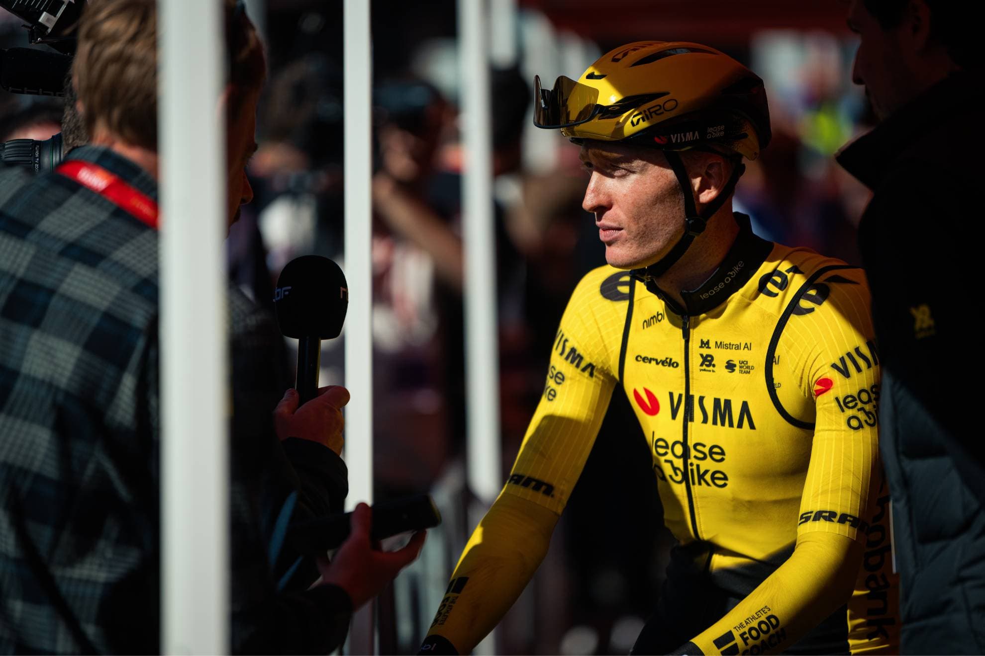 Matteo Jorgenson, antes de la Amstel Gold Race.