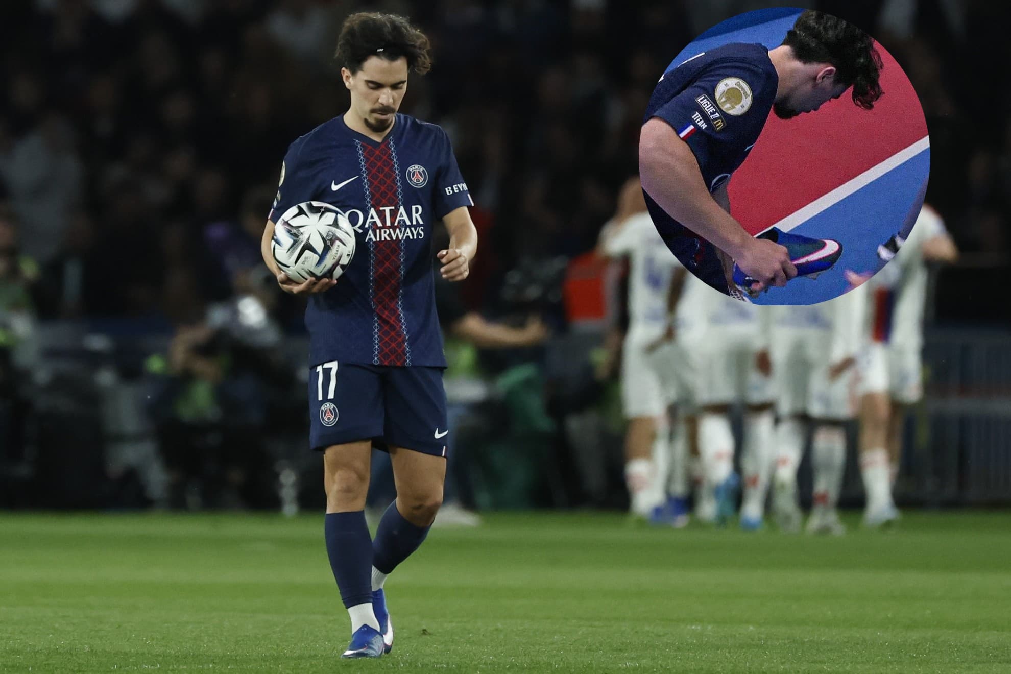 Vitinha es duda contra el Bayern.