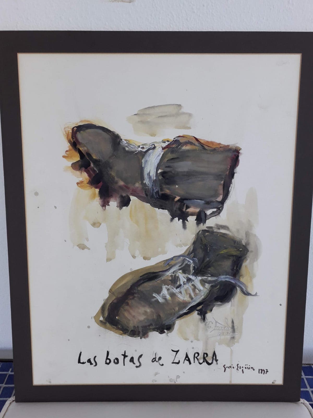 El cuadro de García Ergüin "Las botas de Zarra"