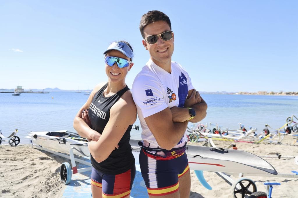 Ander Martín y Esther Briz, remeros de beach sprint en su camino a Los Ángeles 2028.