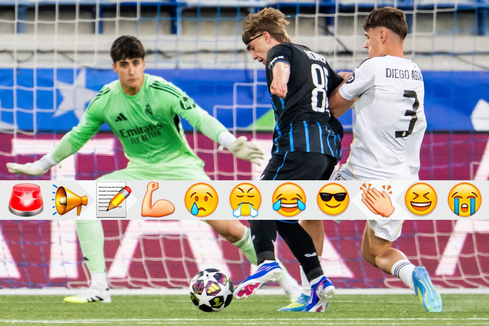 Diego Aguado llega a tiempo para salvar al Madrid del 1-2 en la final.