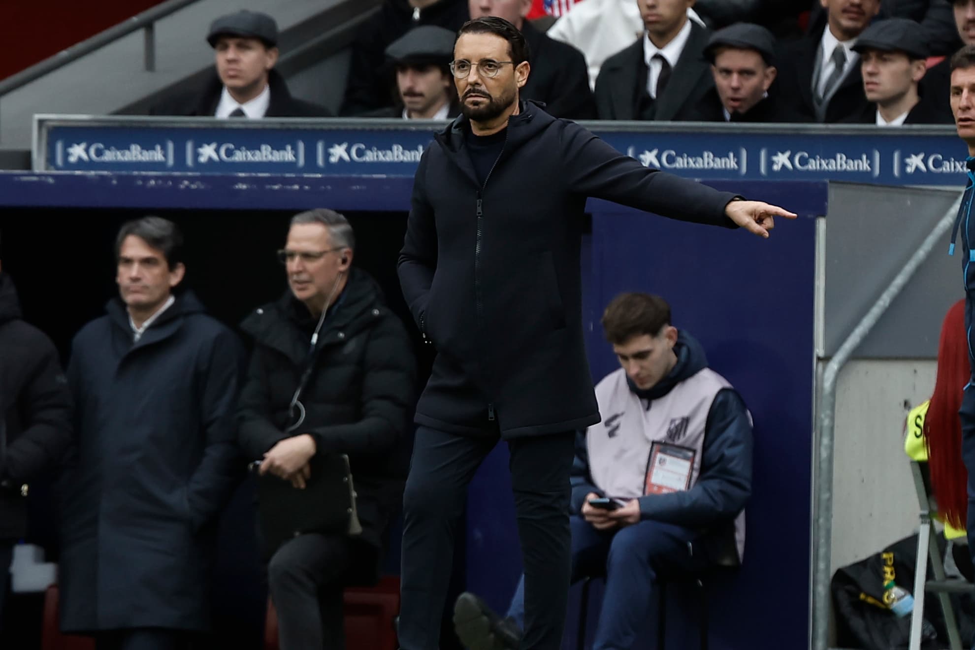 Bordalás, en el Metropolitano.