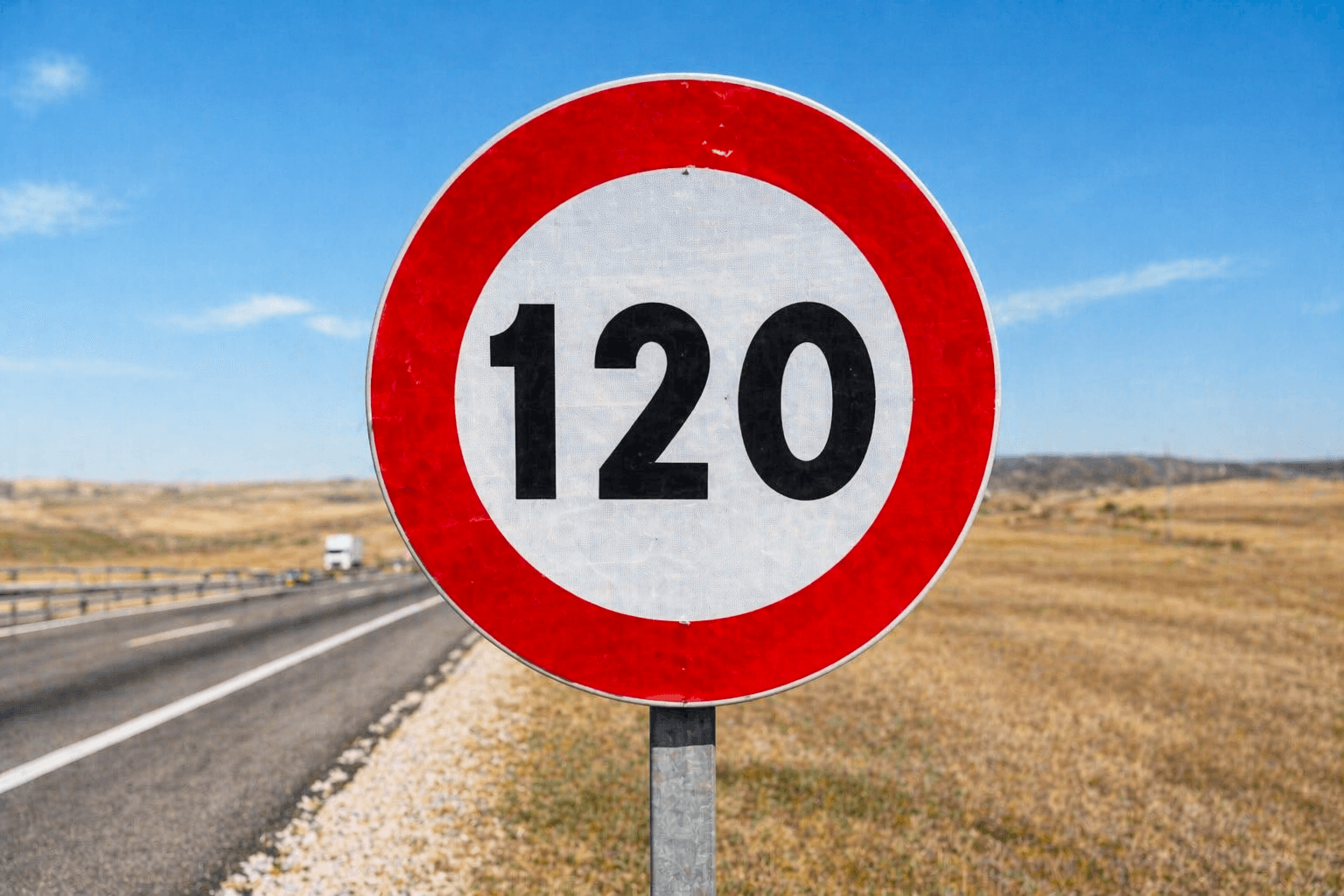 Desde 1981 tenemos en España un límite de 120 km/h en autopistas y autovías.