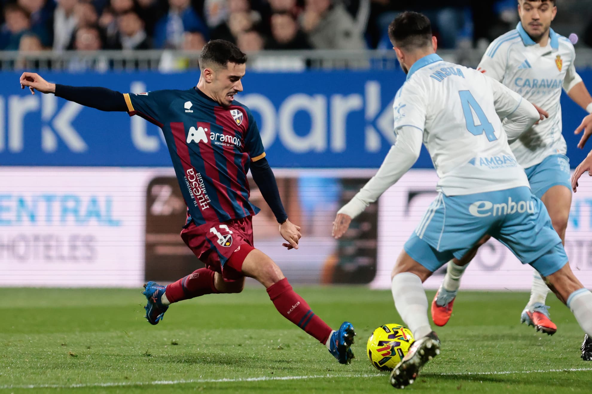 Julio Alonso e Insua, en el partido de la primera vuelta.