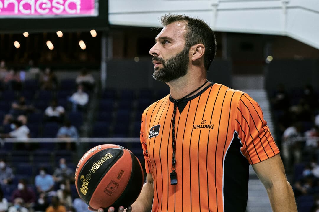 Jiménez, en un partido de la Liga Endesa.