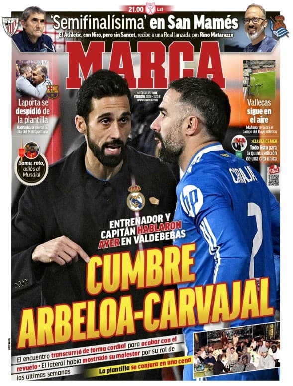 Portada de MARCA del 11 de febrero.