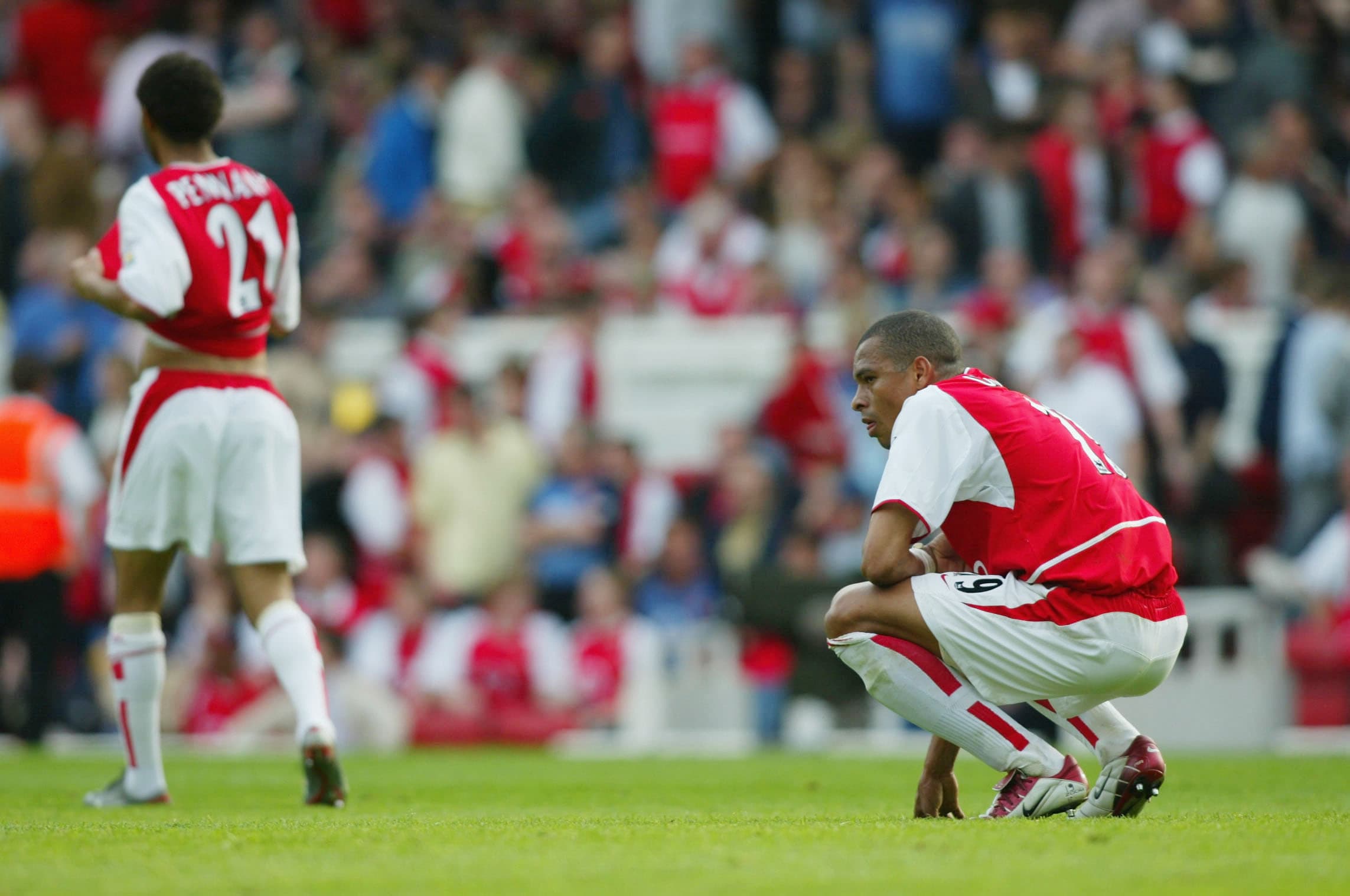 Gilberto, del Arsenal, en la temporada 02-03