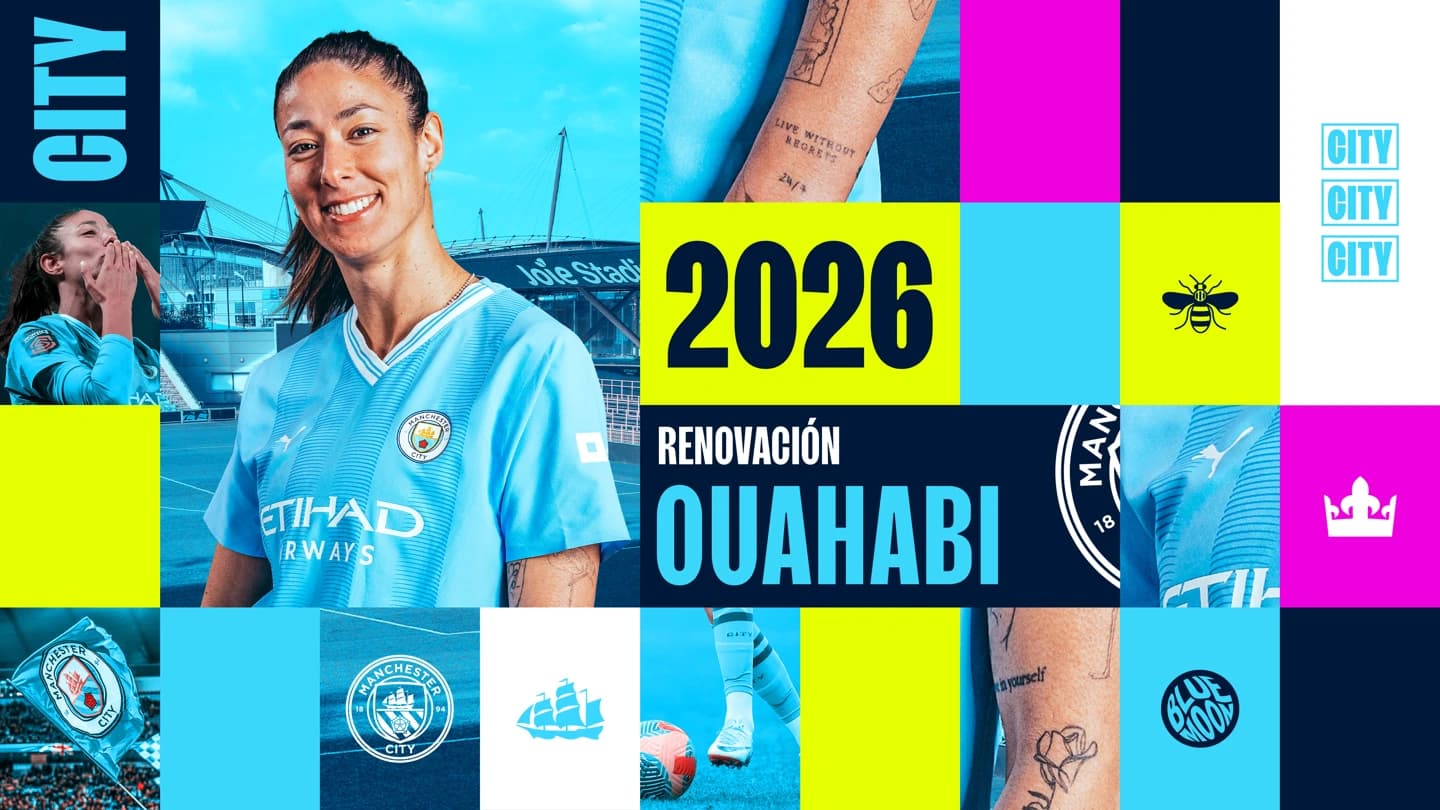 Leila Ouahabi tras renovar su contrato con el Manchester City hasta junio cde 2026
