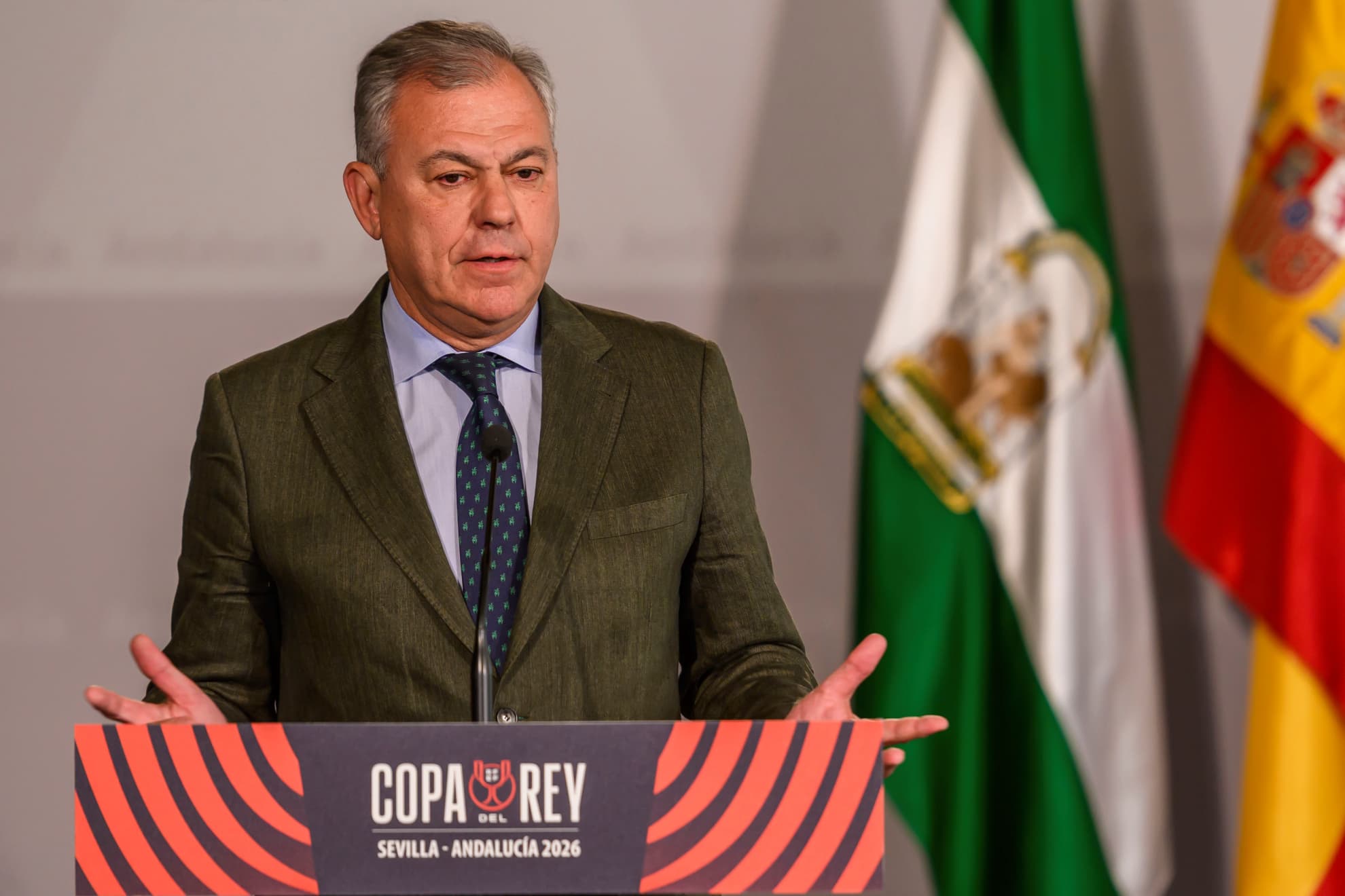 José Luis Sanz, en la presentación de la final de la Copa del Rey