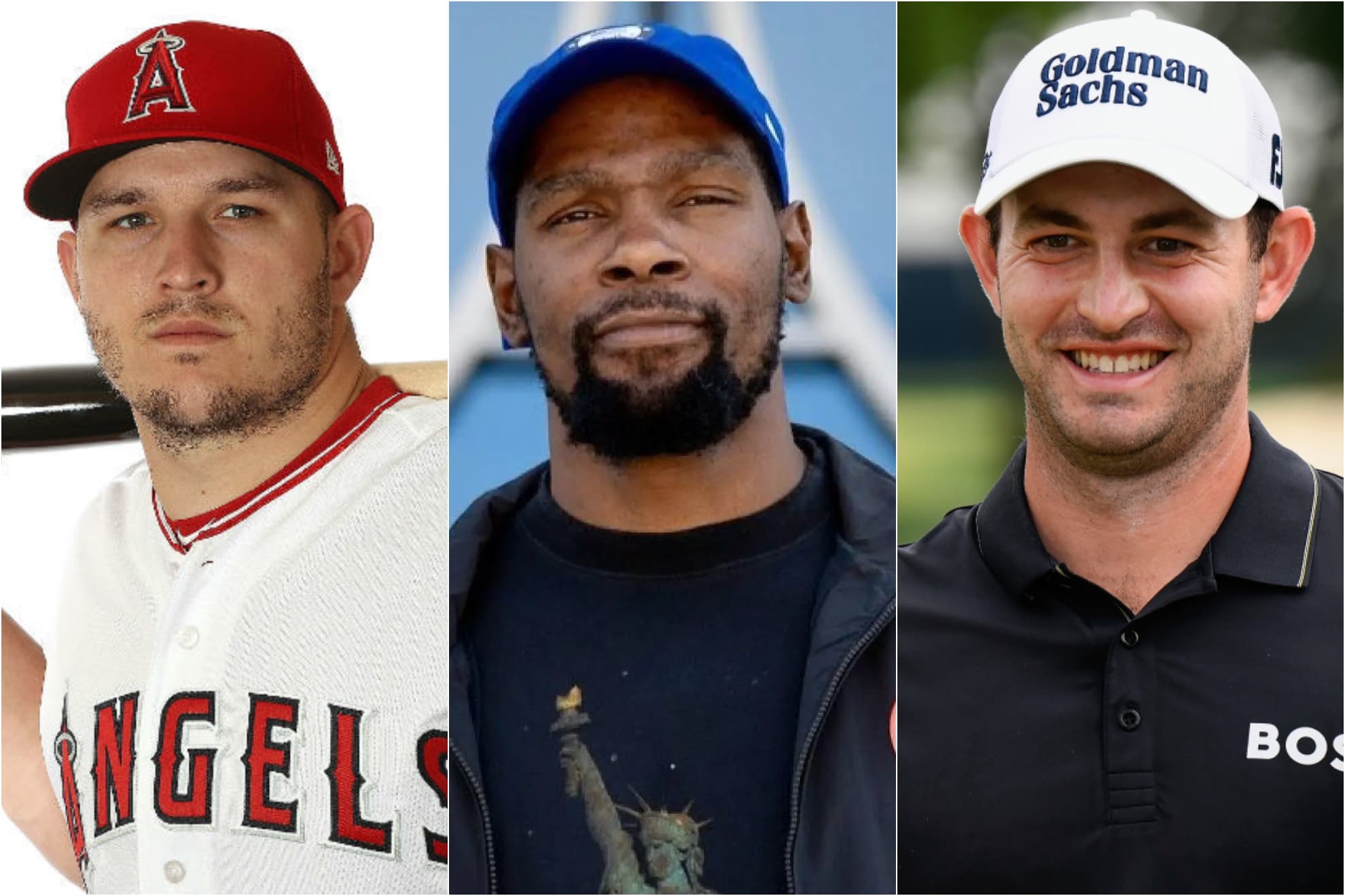 Mike Trout y Kevin Durant  Patrick Cantlay