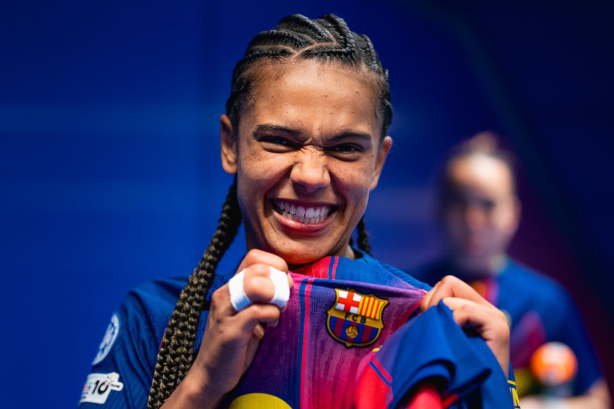 Esmee Brugts, tras un partido con el Barcelona