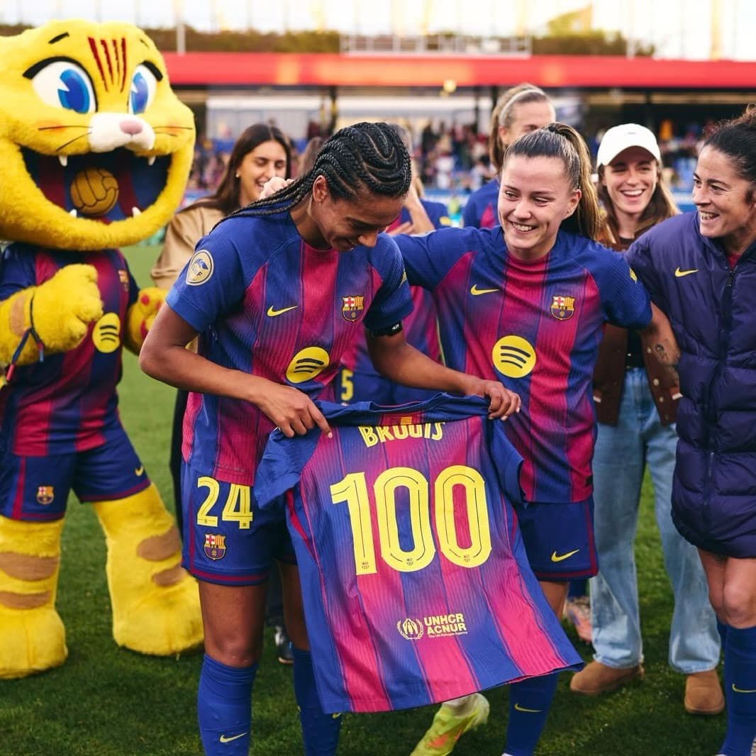 Esmee Brugts, tras cumplir 100 partidos con el Barcelona esta temporada