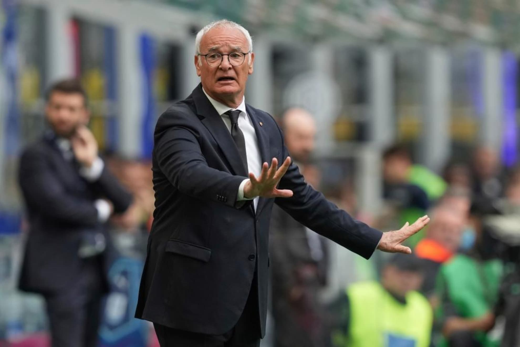Claudio Ranieri, en un partido entre Inter y Roma.