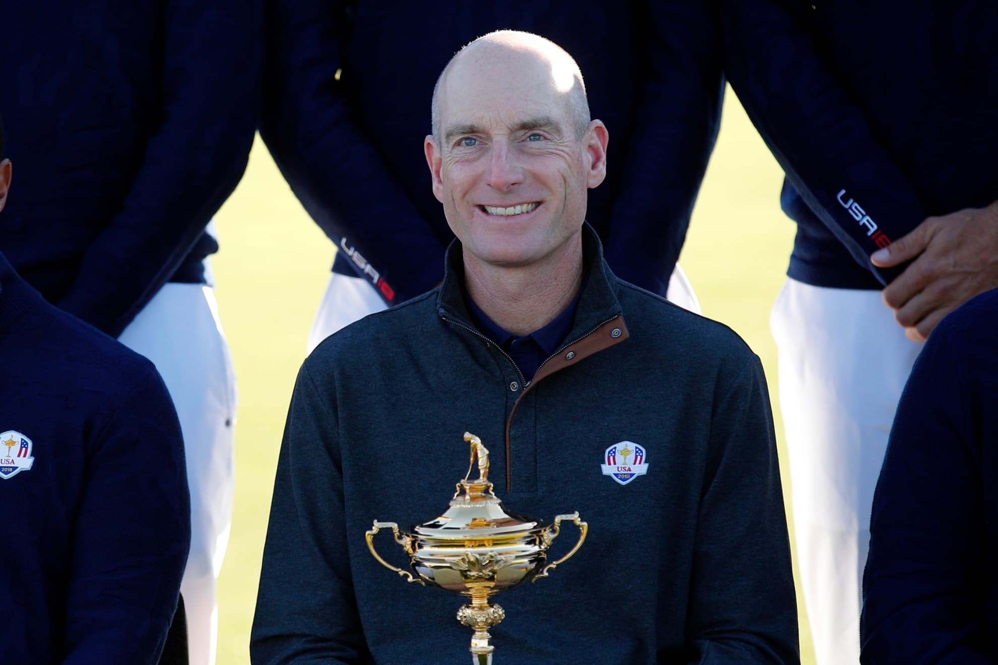 Jim Furyk cuando fue capitán en 2018.