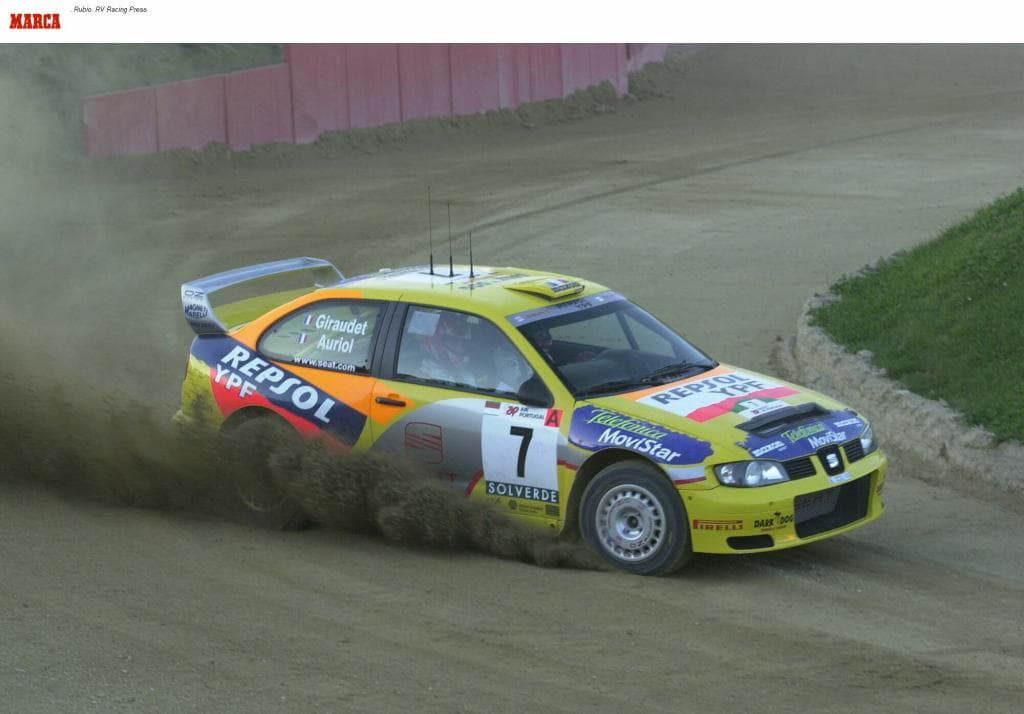 Un SEAT del WRC.