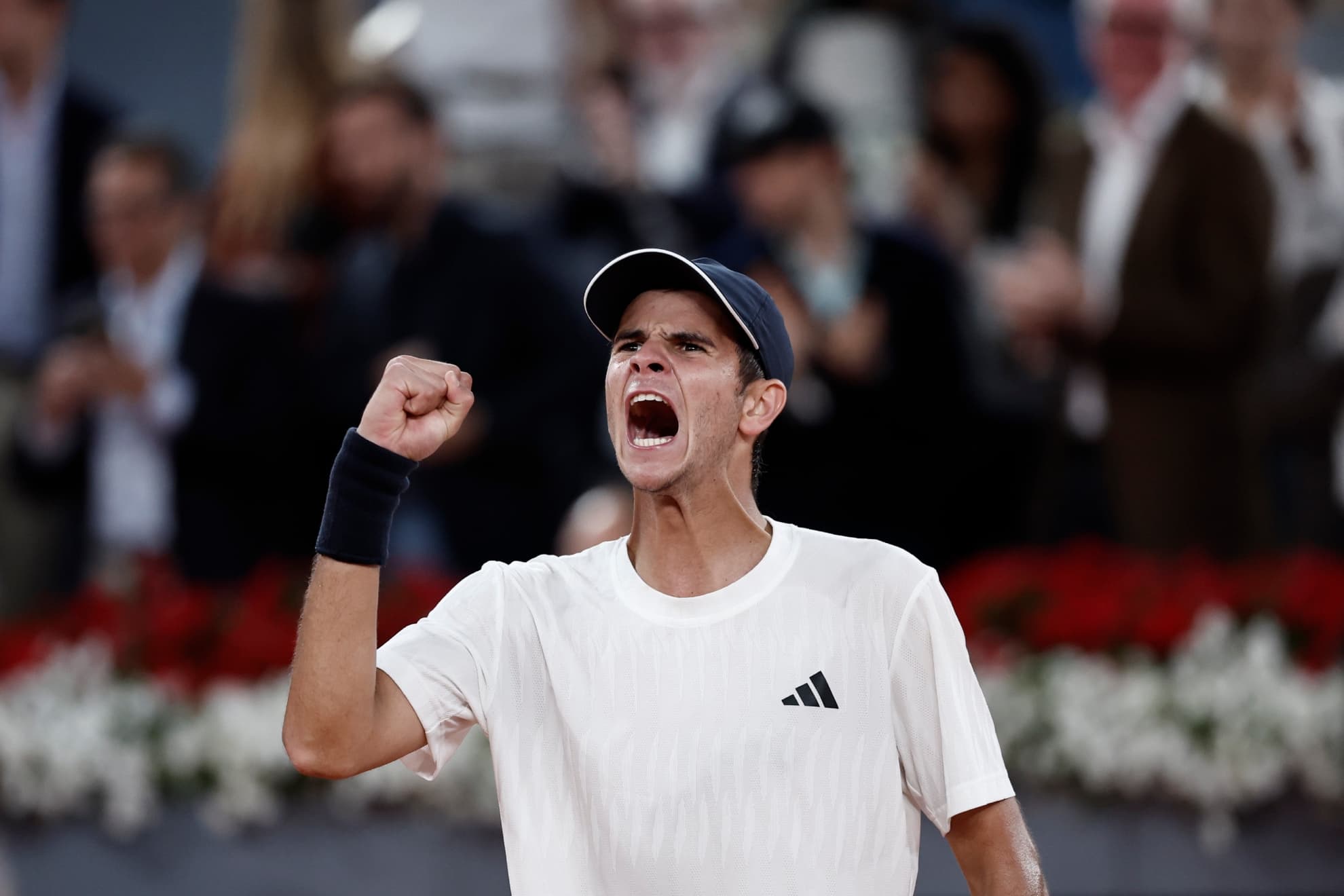 Jódar celebra el triunfo con De Miñaur.