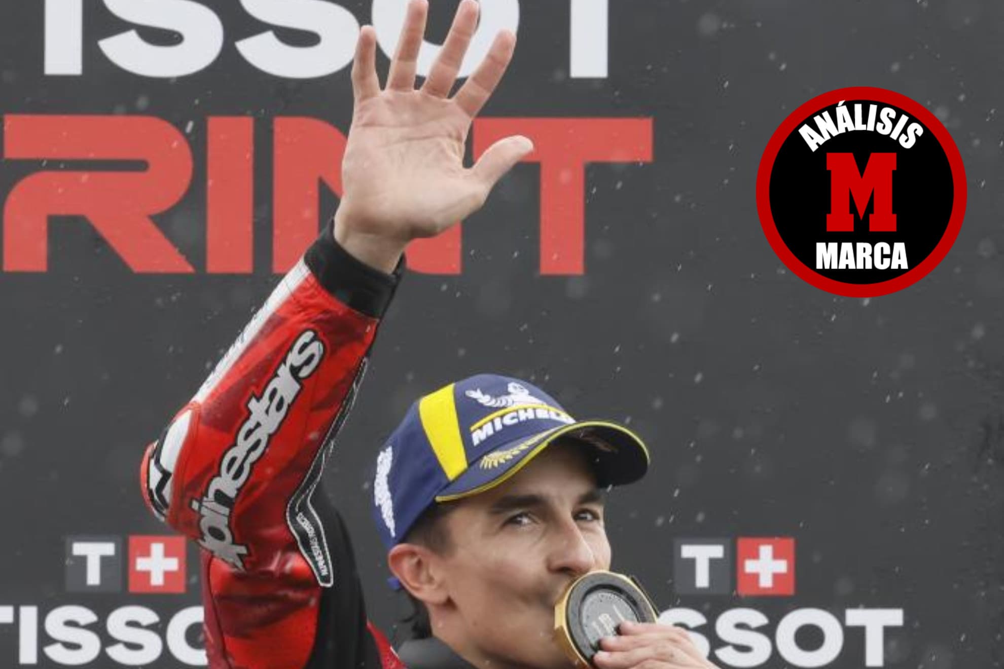 Marc Márquez, tras ganar.