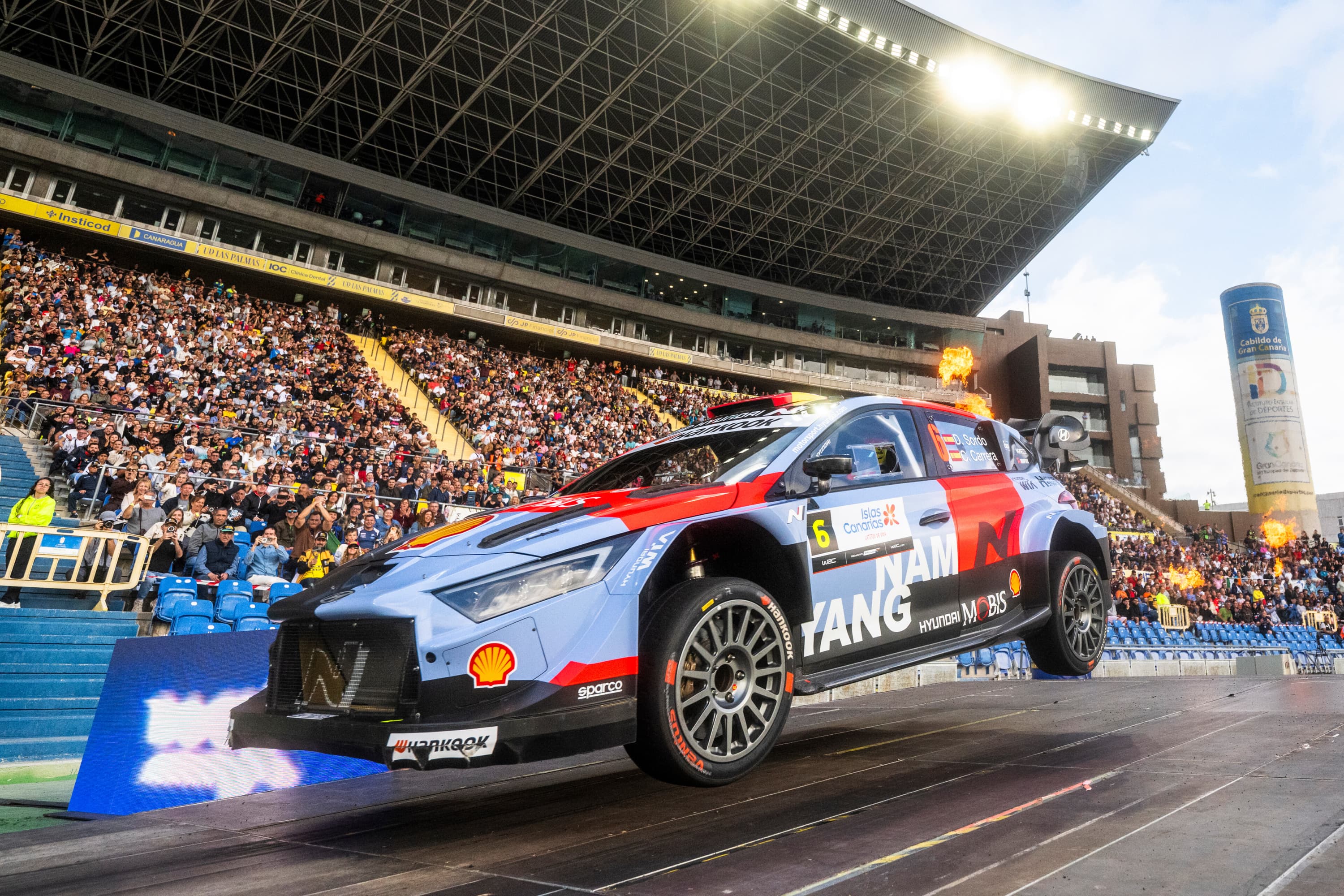 Dani Sordo, en un salto.