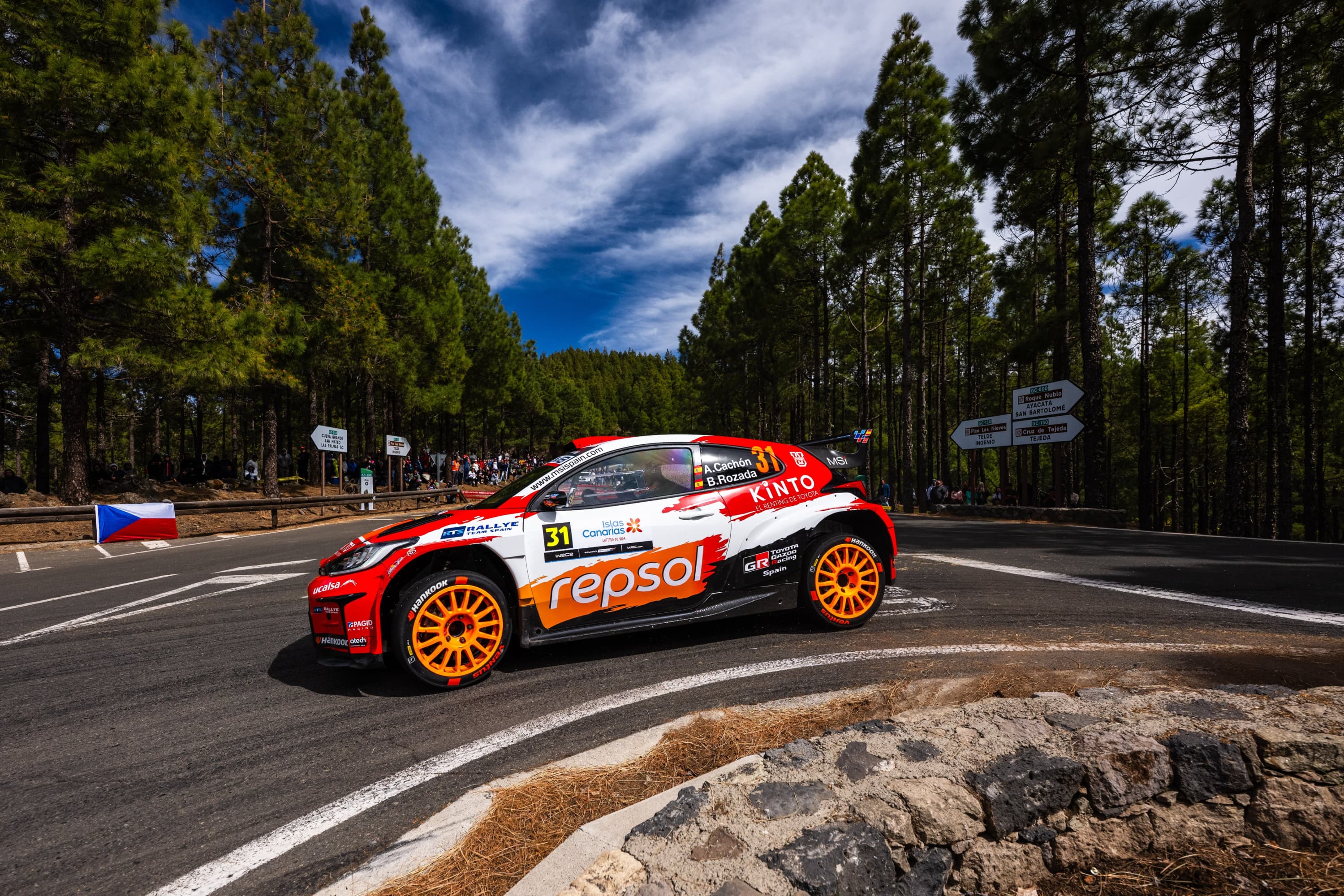 Cachón, en acción.