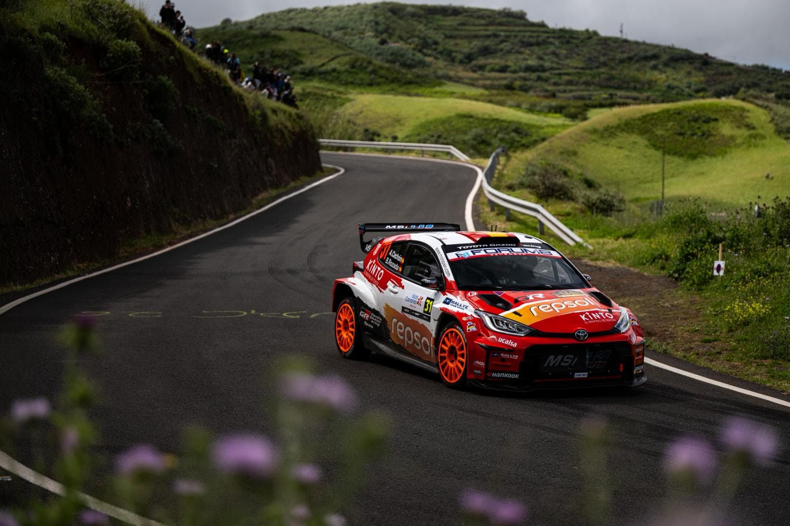 Cachón, en acción.