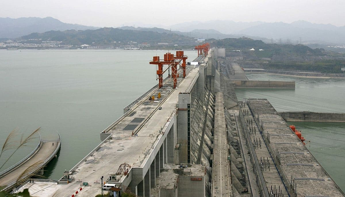 La Presa de las Tres Gargantas en China.