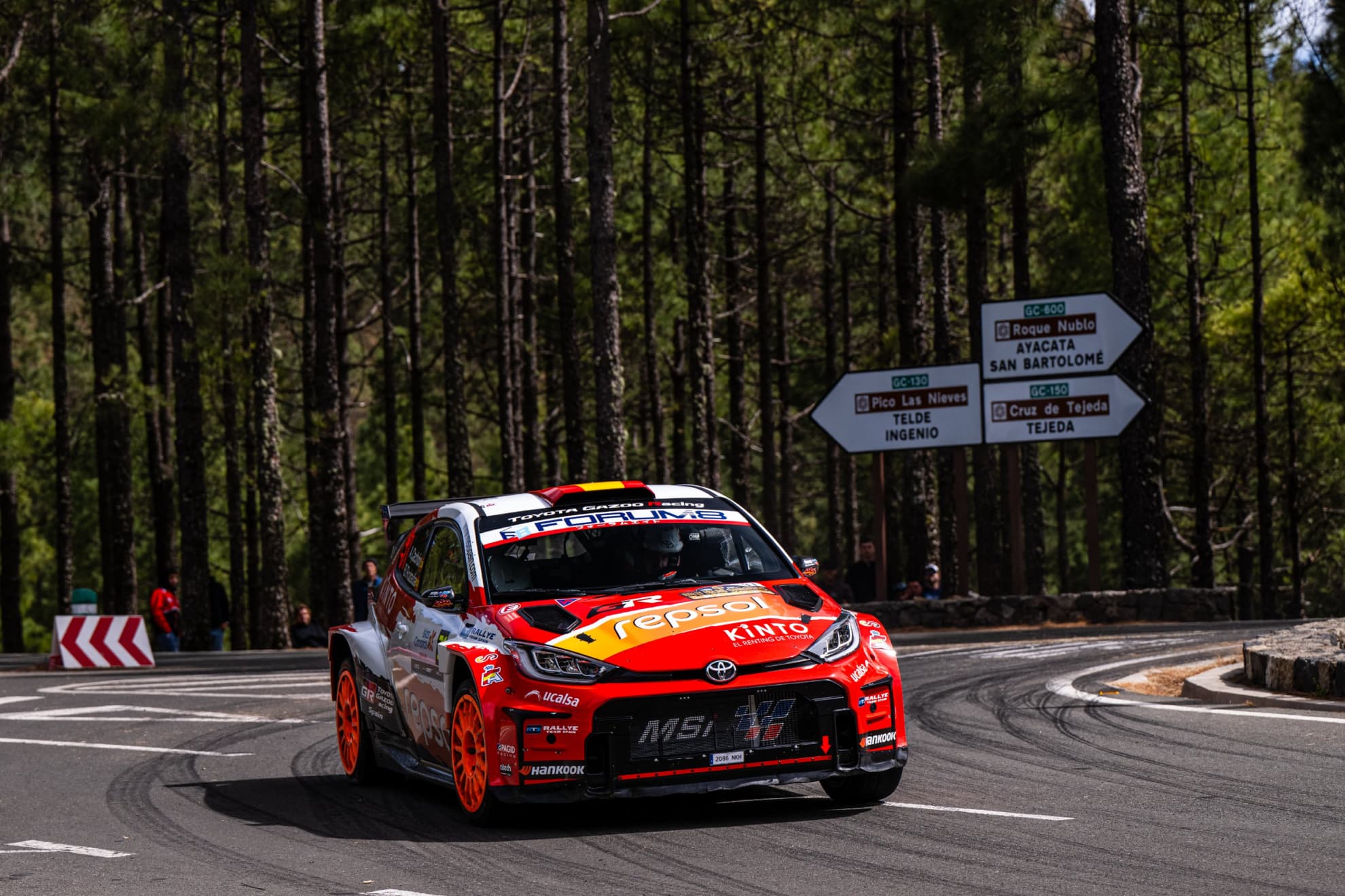 Cachón, en acción.