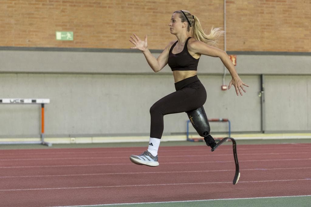 La atleta Desirée Vila, en el CAR de Madrid.