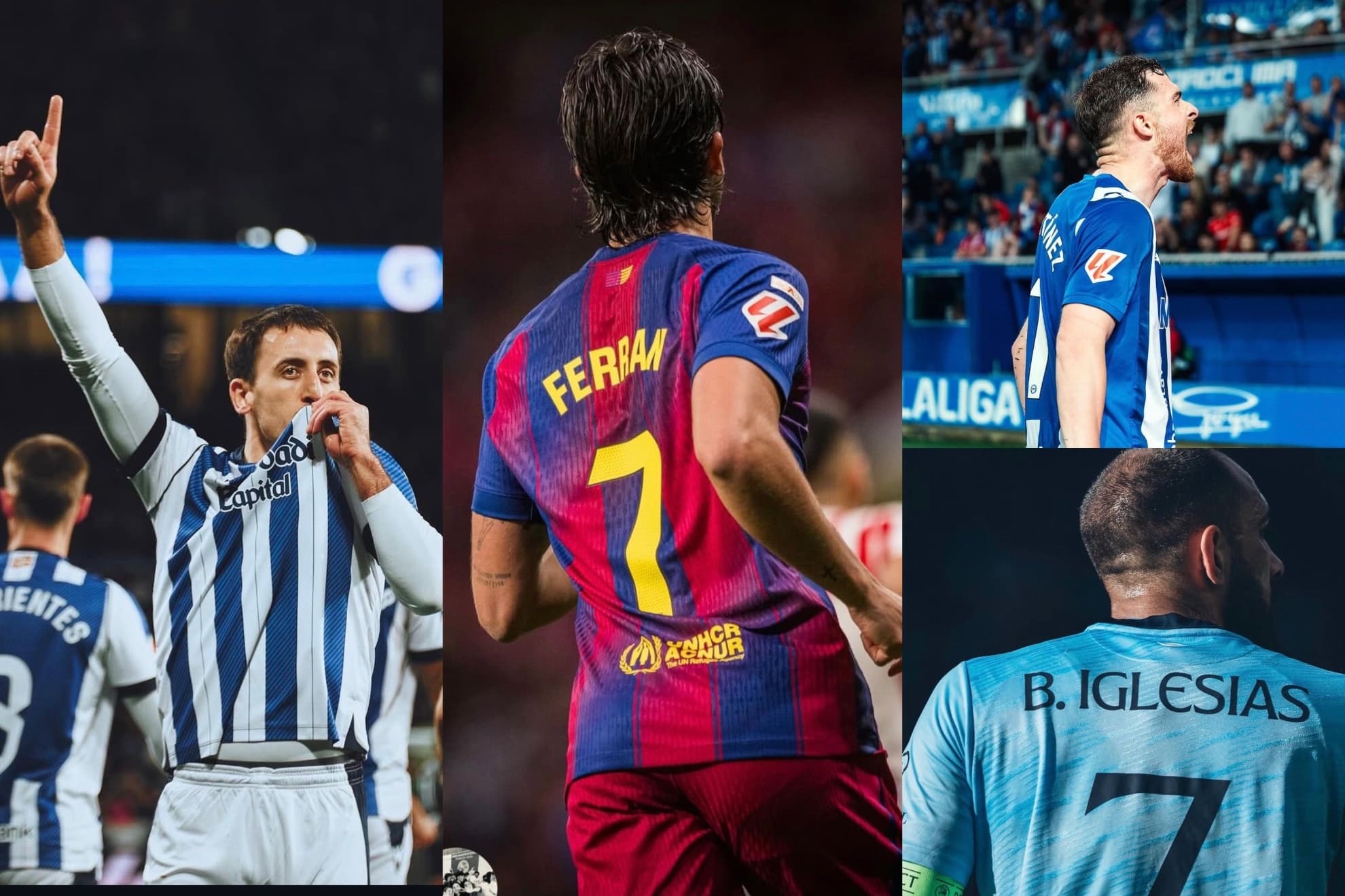 Oyarzabal, Ferran, Borja y Toni Martínez.